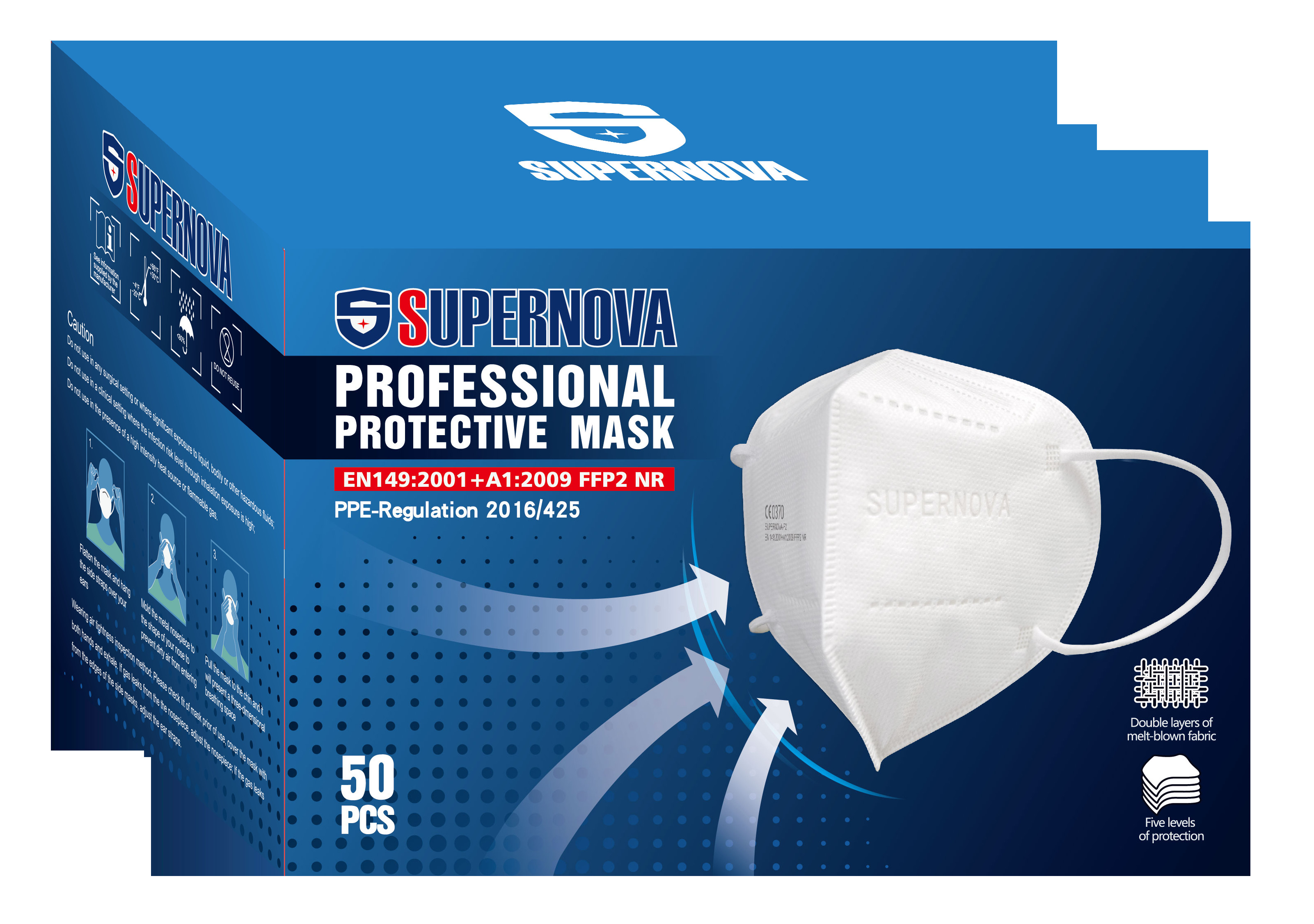 China Protective Mask Breathable CE En149 FFP2 Mask wholesale