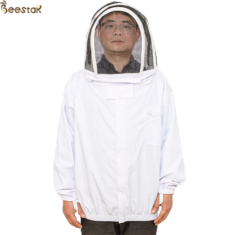 Quality Economic Bee Jacket With Zippered Hood Beekeepers Protective Clothing S-2XL for sale