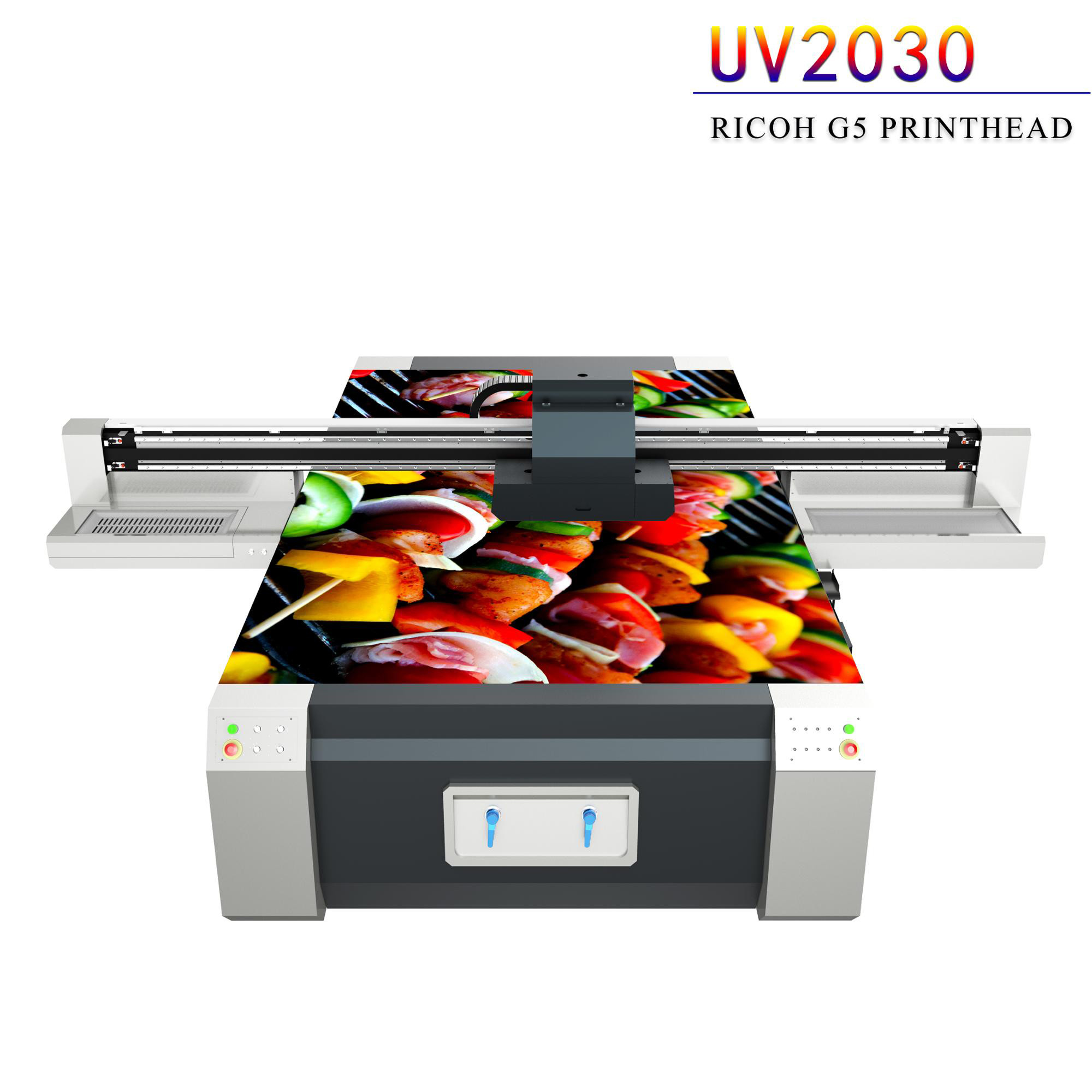 China Multi Color UV Flatbed Printing Machine , Digital Flatbed UV Printer wholesale