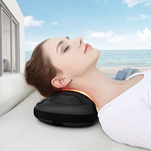 China Deep Kneading Shiatsu Massage Pillow , Back Massage Pillow For Muscle Pain Relief wholesale