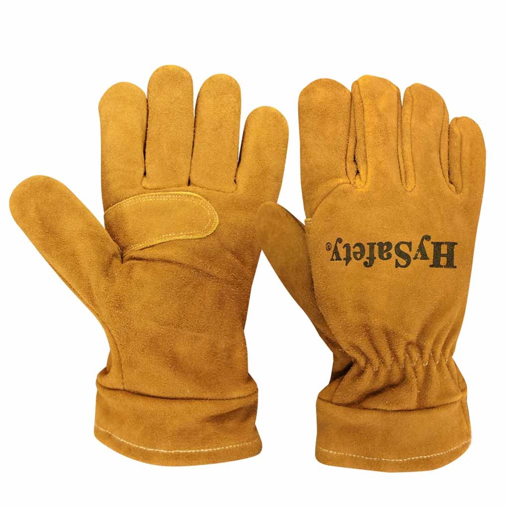 China NPFA1977 Dexterity  Gauntlet Firefighter Gloves , Leather Wildland Fire Gloves wholesale