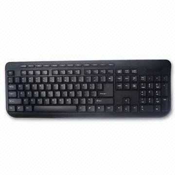 China USB Multimedia Keyboard with Curve Design, Available with PS/2, USB and U+P wholesale