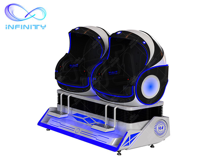 China 2 Seats 9D egg VR Cinema Game Project / 9D Virtual Reality Egg Cinema wholesale
