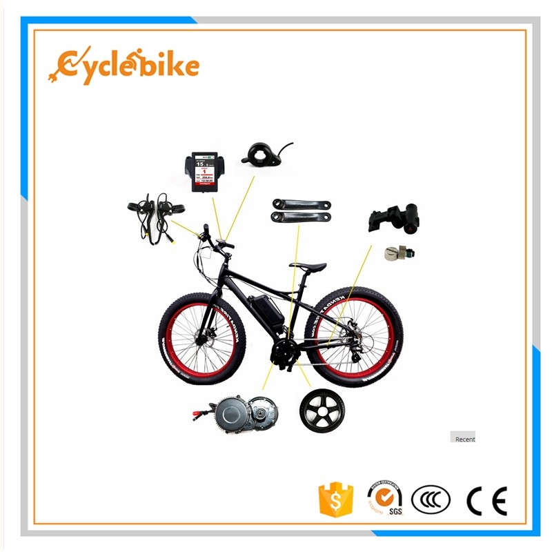 China 8fun 48v 750w Electric Bike Mid Motor 46Teeth Thumb Throttle wholesale