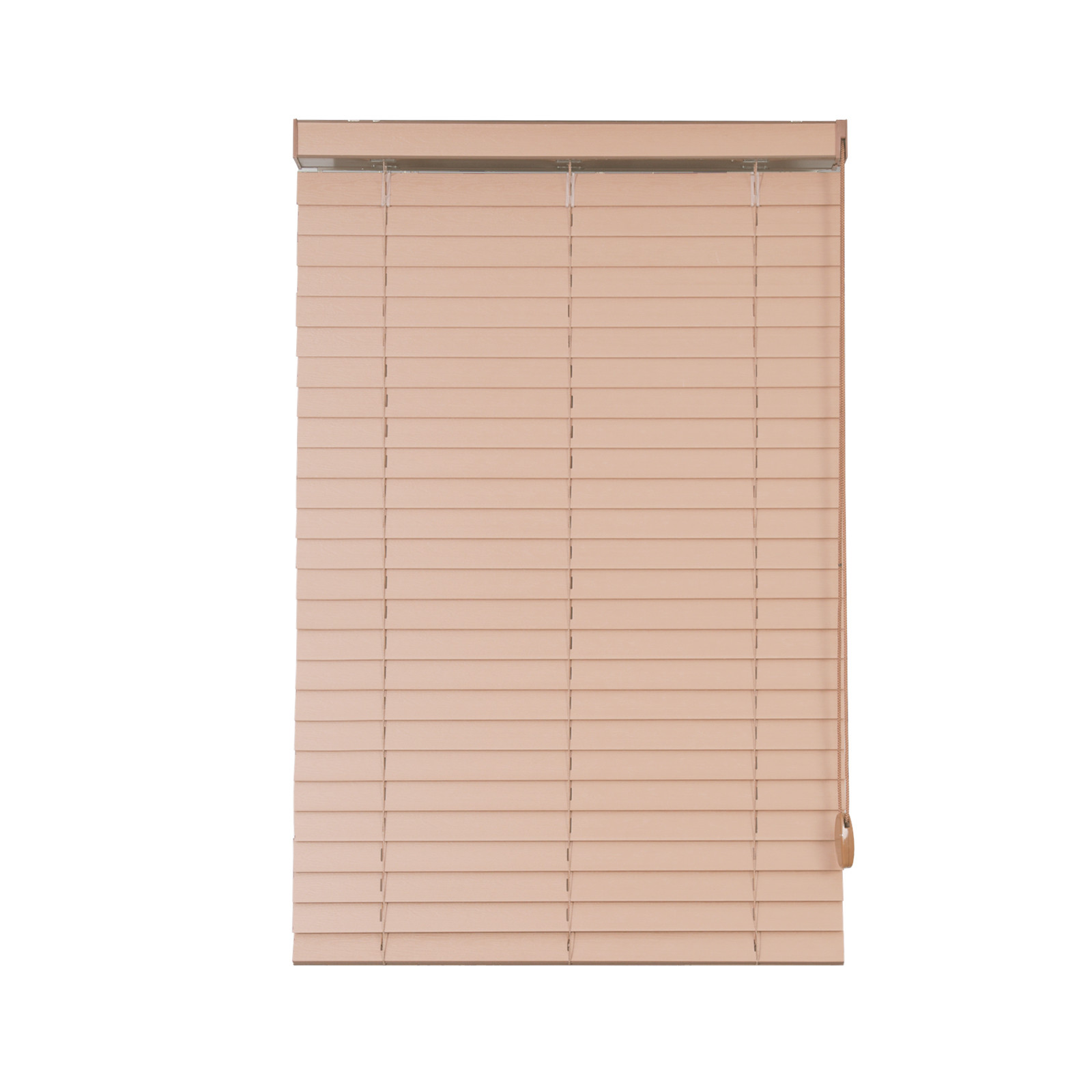China Manual Crayola Faux Wood Door Blinds 3mm Natural Color Faux Wood Blinds wholesale