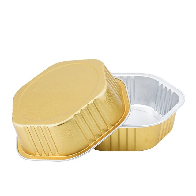 China 330ML/11oz ABL PACK Disposable Take Away Container Packing Food Tray Aluminium Foil Lunch Box wholesale