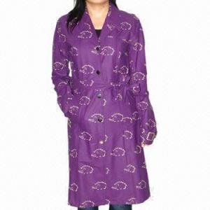 China Women's Raincoat, Long, PU Fabric, Waterproof 3000 wholesale