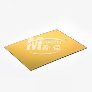 China Golden Silver Single Side Perspex Mirror Cut To Size Mirror Acrylic Sheet 1220X2440mm wholesale
