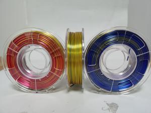 China trip color 3d printer filament,silk filament, 3d printer filaments wholesale