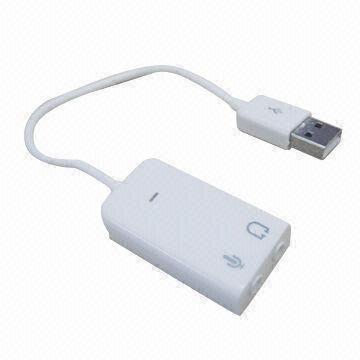 China USB 2.0 Sound Adapter/Card 7.1 Channel, Compatible with All Major Operation Systems wholesale