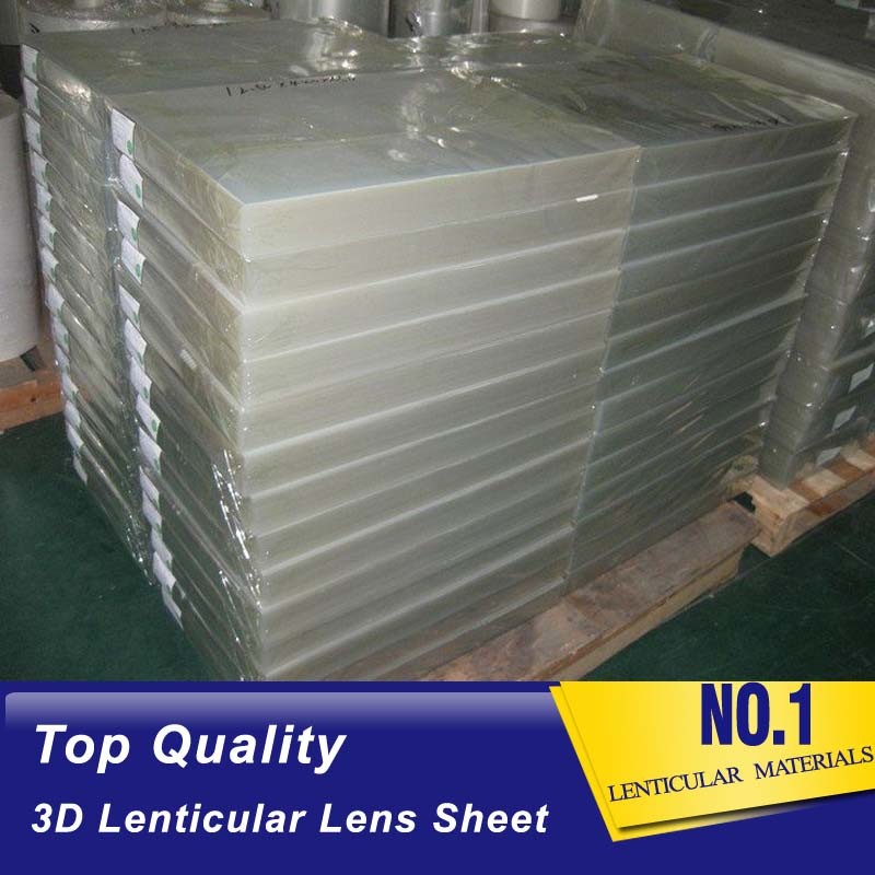 High quality PET cylinder 3D Lenticular Material 75/100/161/200 Lpi 3D Film Lenticular Lens Sheet with straight line