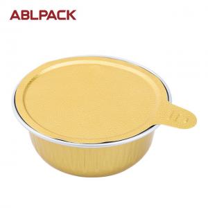 China ABL Pack 50ML/1.7oz Disposable Aluminum Foil Honey Cup with Sealing Lid aluminum foil container meals wholesale