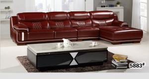 China Top Grain Leather Sofa Furniture, Modern Design Sofa Set LS316S wholesale