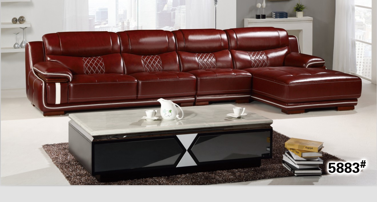 Buy cheap Top Grain Leather Sofa Furniture, Modern Design Sofa Set LS316S from wholesalers