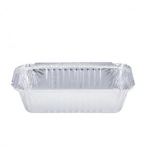 China Regular Wrinkle Silver Disposable Aluminum Foil Food Container wholesale