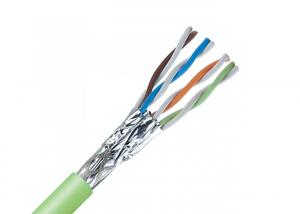 China Solid Copper Conductor Bulk CAT Cable 24 AWG 4 Twisted Pair FTP For Networking wholesale