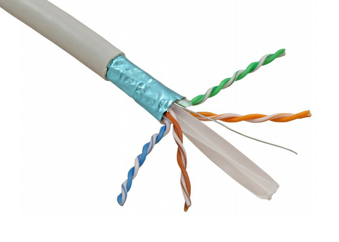China CAT6 23AWG 4 Twisted Pair Bulk CAT Cable Color Coded High Speed For Data wholesale