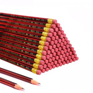 China 20Pcs /Lot Sketch Pencil Wooden Lead Pencils HB Pencil With Eraser Children Drawing Pencil School Writing Stationery wholesale