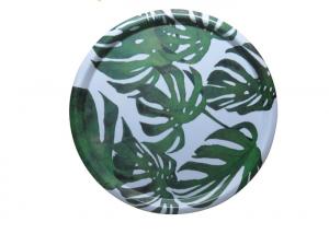China 17.5 Inch Large Round Melamine Serving Tray Home Decoration Eco Freindly wholesale