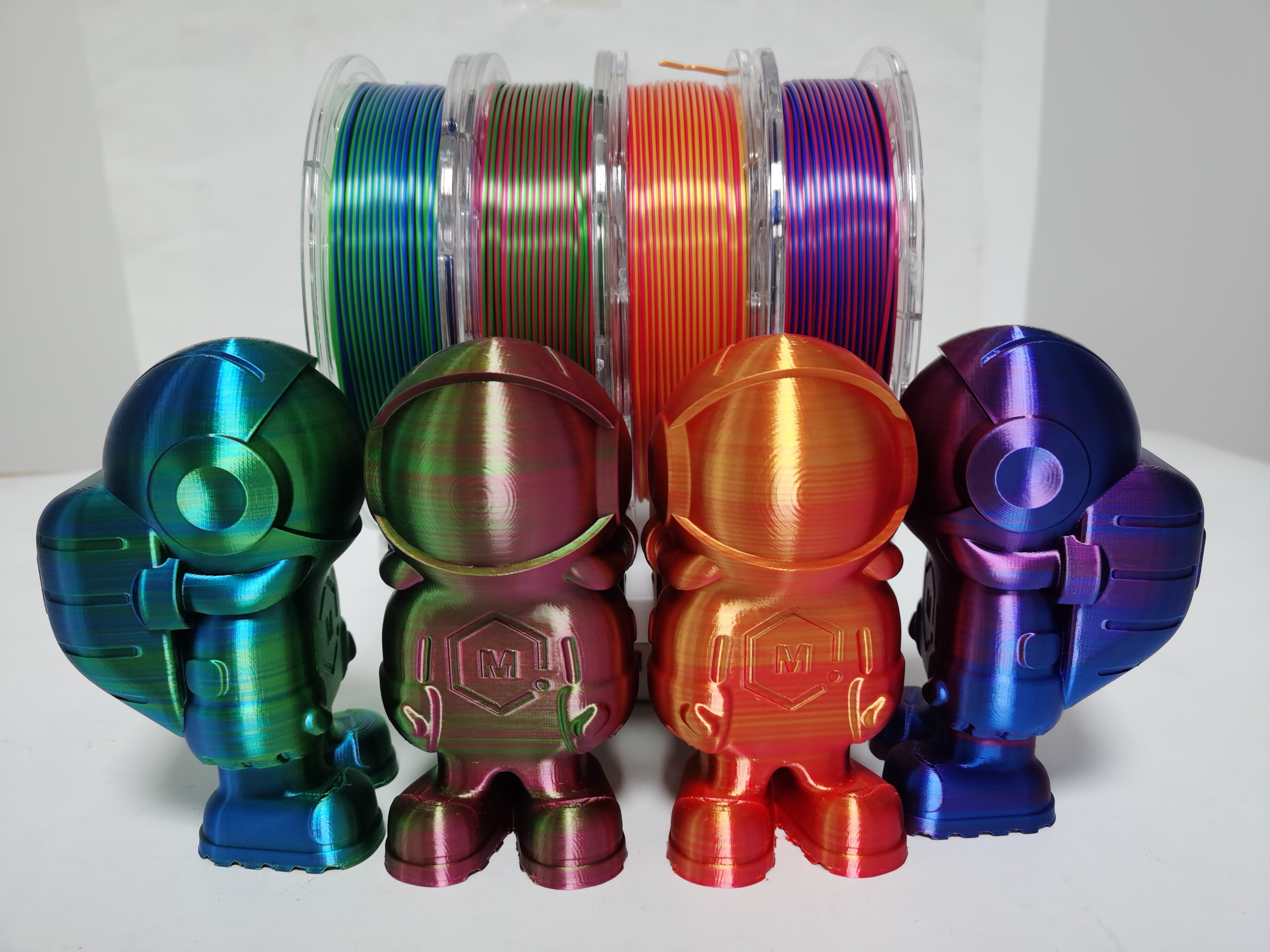 China silk filament,pla filament, three color, two color ,triple color, 3d Printer Filament 3mm / 1.75mm wholesale