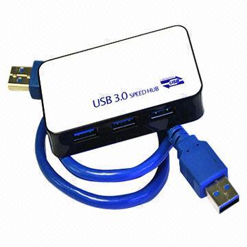 China 4-port USB 3.0 Hub with Up to 5Gbps Super Speed wholesale