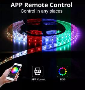 China 10m SMD 5050 RGB LED Strip ABS Body Smart Phone App Control Decorative Lighting wholesale