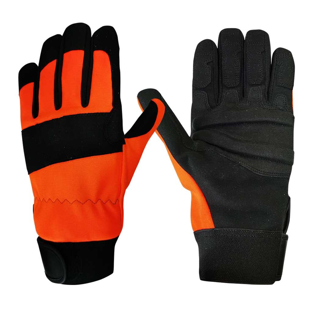 China CAT III EN ISO 11393-4 2019 CLASS 1 Chainsaw Safety Gloves for Forestry Industry wholesale