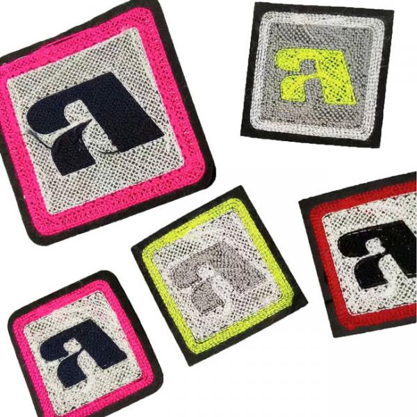 Rectangle Iron-On Personalized Clothing Accents With Laser Cut Borders