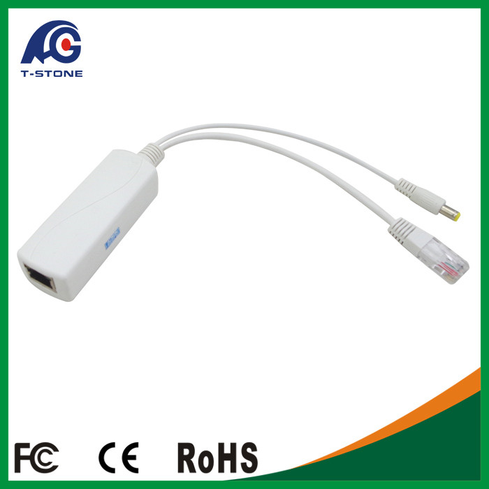 China 802.3at Compatible Power Over Ethernet POE injector PoE splitter 5V wholesale