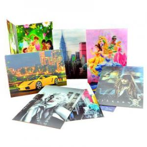 China OK3D best PSDTO3D101 software design PET 3d- lenticular-printing christmas cards with flip effect or animatio in USA wholesale