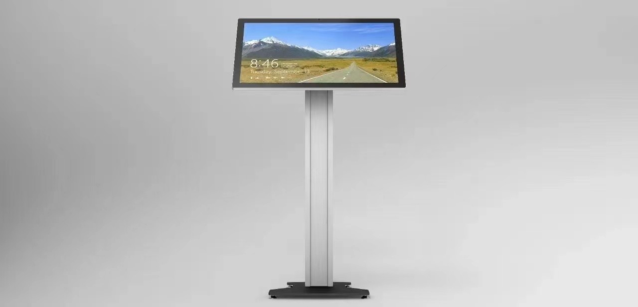 China 18inch 21.5inch Free Standing Touch Screen Kiosk 400CD/M wholesale