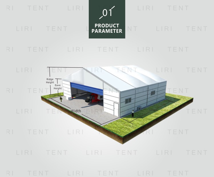 LIRI Outdoor Temporary Storage Big tent 15mx50m for Chicken Farm