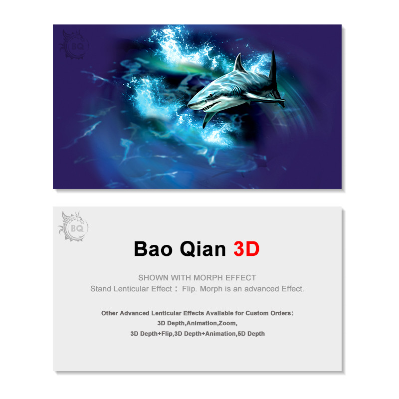 China Durable 3D Lenticular Business Card Printing Animation Effect For Promotion wholesale
