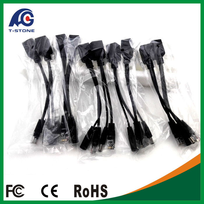 China Hot Factory Selling 10/100M 12v Poe Cable/ Poe Splitter/ Injector/ Power Over Ethernet wholesale