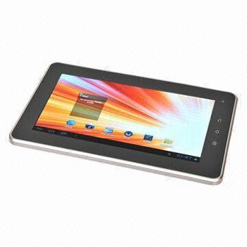 China 7" 1,800mAh Tablet PC, Android 4.0 OS/Capacitive Screen/A10 Cortex/A8 1.5GHz CPU, Metal Housing wholesale