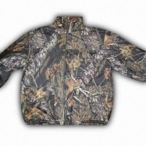 China Hunting Jacket with 100% Polyester Knitted Brush Tricot and TPU 1000/1000 Shell wholesale