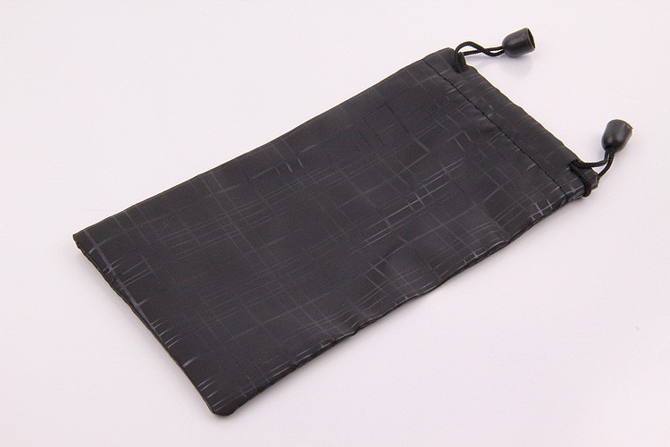 China hot Glasses Case Soft Waterproof Cloth Sunglasses Bag Glasses Pouch Black Color Eyewear Accessories wholesale