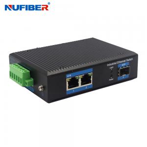 China 10 / 100 / 1000M 2 Port POE Ethernet Switch , Industrial SFP Media Converter RJ45 wholesale
