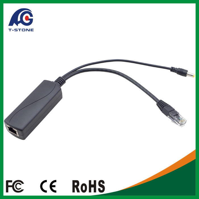 China 10/100Mbit poe ethernet splitter 5V 9V 12V no need setting wholesale
