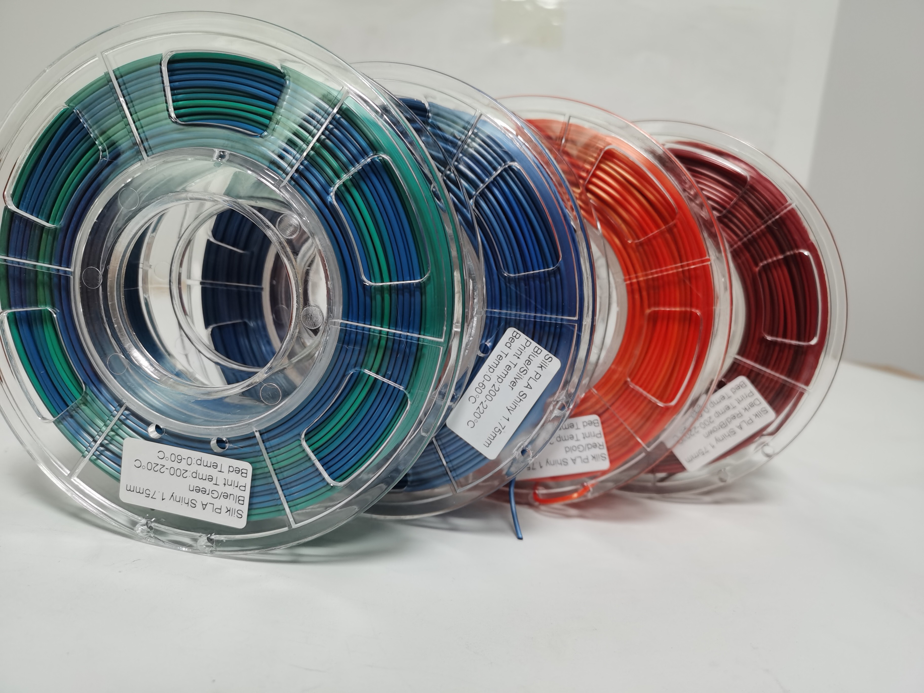 China 0.03mm Dia Silk Two Color Filament , 1.75mm 3d Printer Filament wholesale