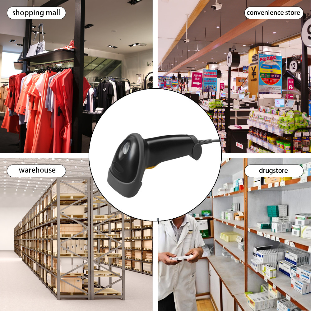 China Handheld 1D 2D Barcode Scanner For Retail Shop Mobile Phone Payment wholesale