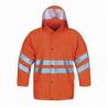 Buy cheap High-visibility Raincoat for Adult, Made of PU, EN471 Standard from wholesalers
