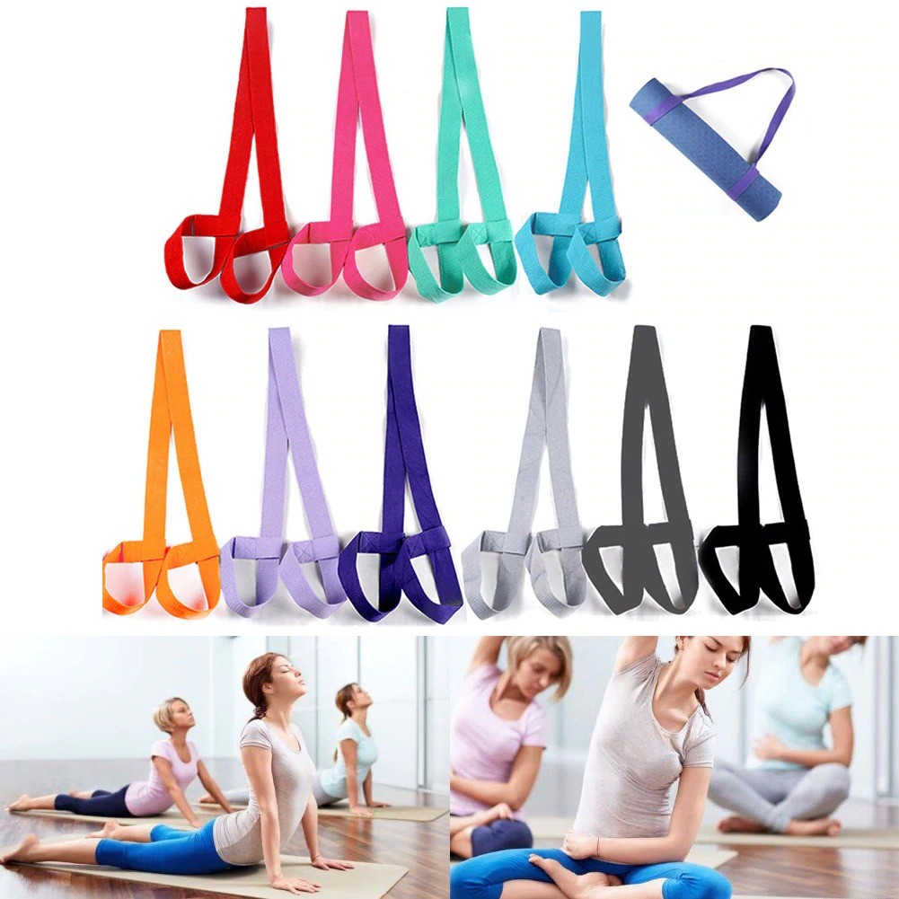 China Gym Yoga Props Adjustable Yoga Mat Strap Mat Sling Carrier Shoulder Belt Exercise wholesale