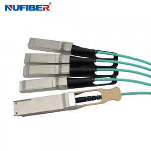 China High Quality 100G QSFP28 AOC Cable 10m 33ft Active Optical QSFP28 to 4x SFP28 wholesale