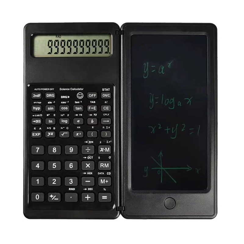 China Fold Science Function Calculator Writing Pad Calculator with Liquid Crystal Writing Pad Student Drawing Pad wholesale