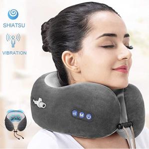 China Portable U Shaped Travel Pillow Kneading Vibration For Airplane Traveler wholesale