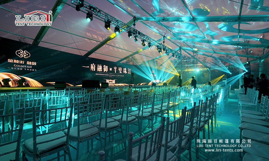China 500 Seaters Aluminum Frame Wedding Party Tent With Transparent Roof Cover Sidewalls wholesale