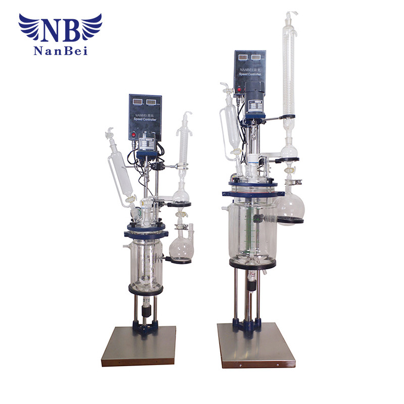 China 1~5 Liters Double Type Chemical Glass Reactor wholesale