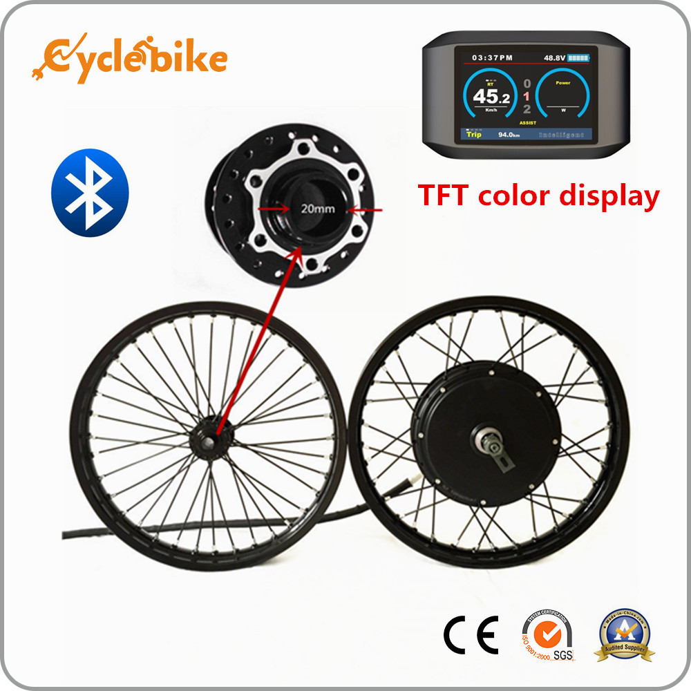 China 48v - 96v 5KW Hub Motor Electric Bike Kit With Bluetooth / Ebike Conversion Kits wholesale