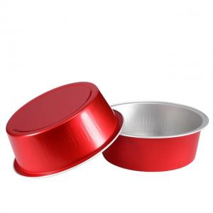 China 150ML/5oz  ABL PACK Disposable Ramekin Aluminum Foil Cup with Plastic Lid foil pans with lids wholesale